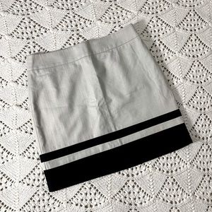 LOFT by Ann Taylor Cotton Blend Slubbed Mini Skirt